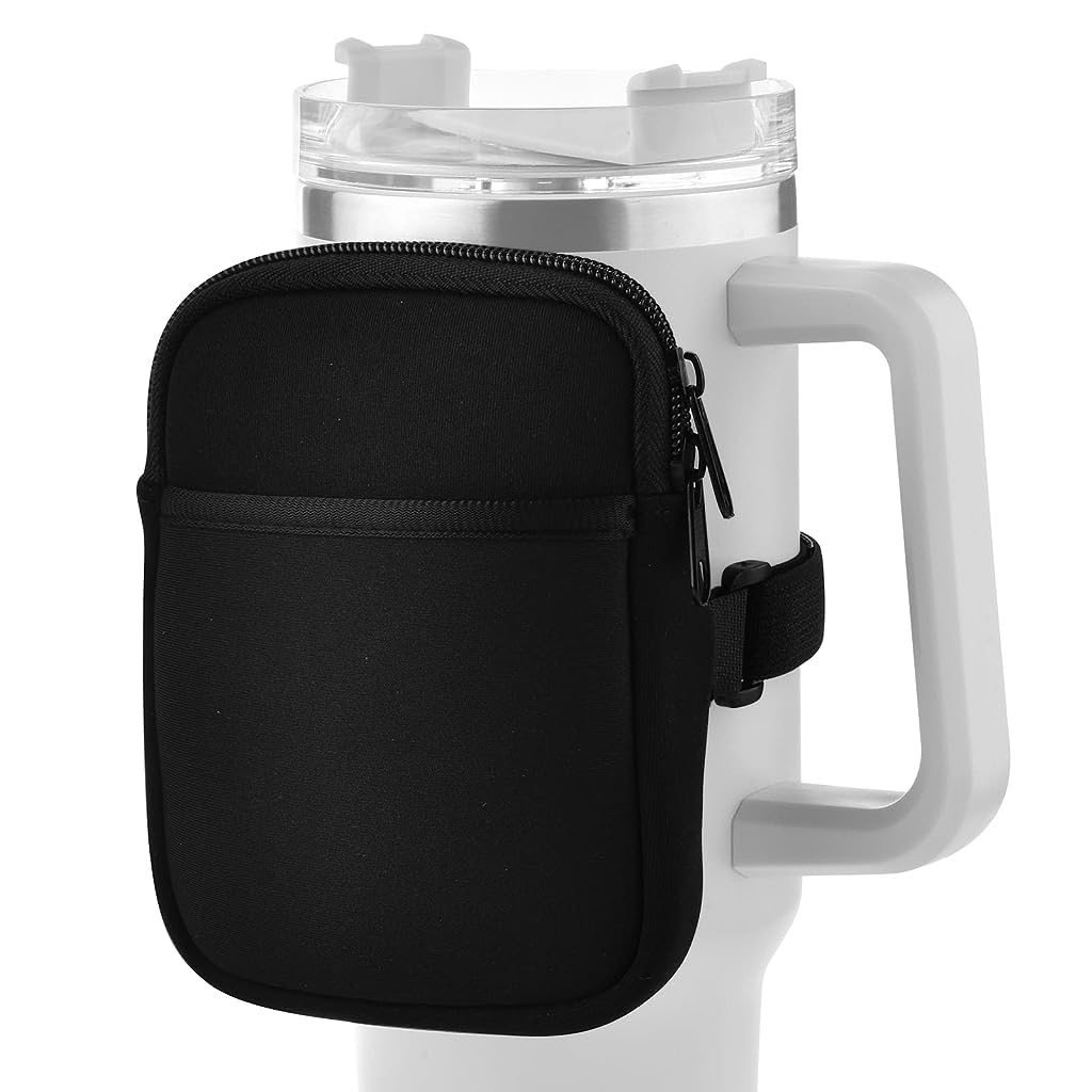 HASTHIP Water Bottle Pouch for Stanley, Gym Accessories with Adjustable Strap for Women, Sports Water Bottle Tumbler Pocket for Phone, Card, Keys, Cash, Black HASTHIP Water Bottle Pouch for Stanley, Gym Accessories with Adjustable Strap for Women, Sports Water Bottle Tumbler Pocket for Phone, Card, Keys, Cash, Black